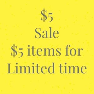 Sale all items 5$ or less!!!